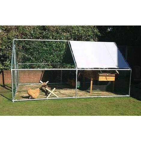 Parc grillagé DESTOCKOUTILS 12m2 avec toit