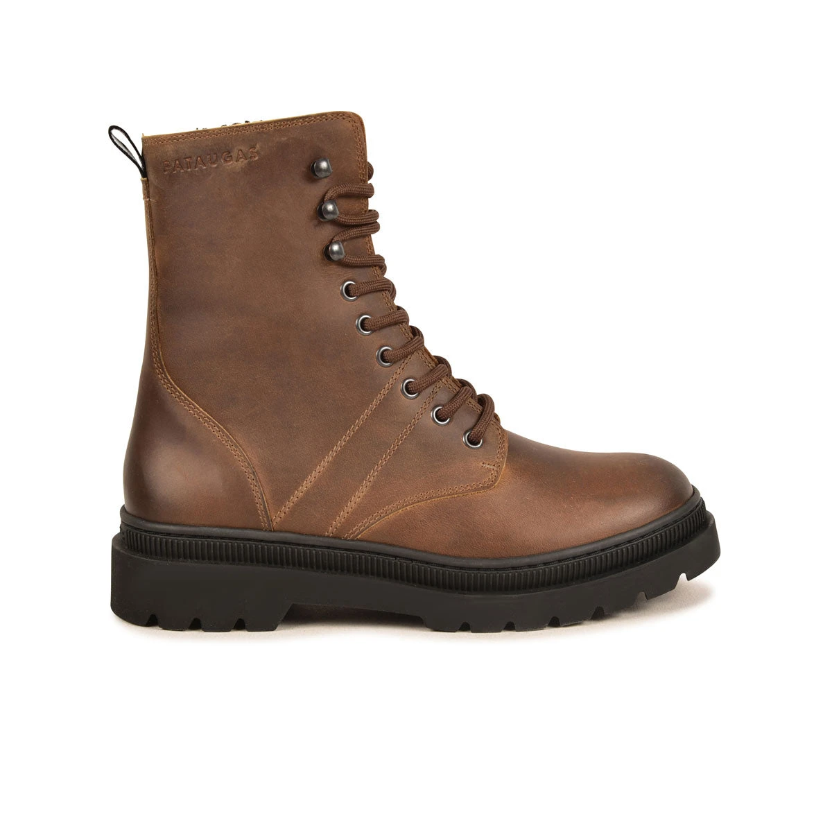 Bottes Pataugas WANDA en cuir waxé ocre