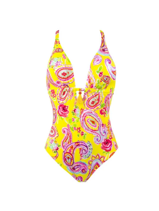 Nageur Jaune LA HOLI ANTIGEL - maillot une pièce tendance