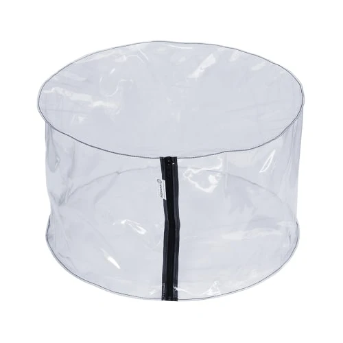 Pouf rond transparent design et écologique