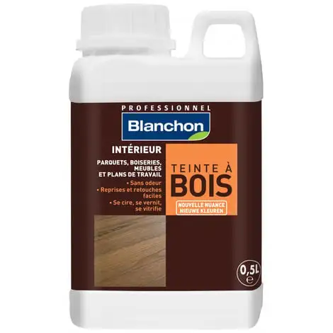 BLANCHON Teinte à Bois Blanc flacon 0.5L