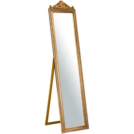 BISCOTTINI Miroir Au Sol Sur Pied en bois doré antique