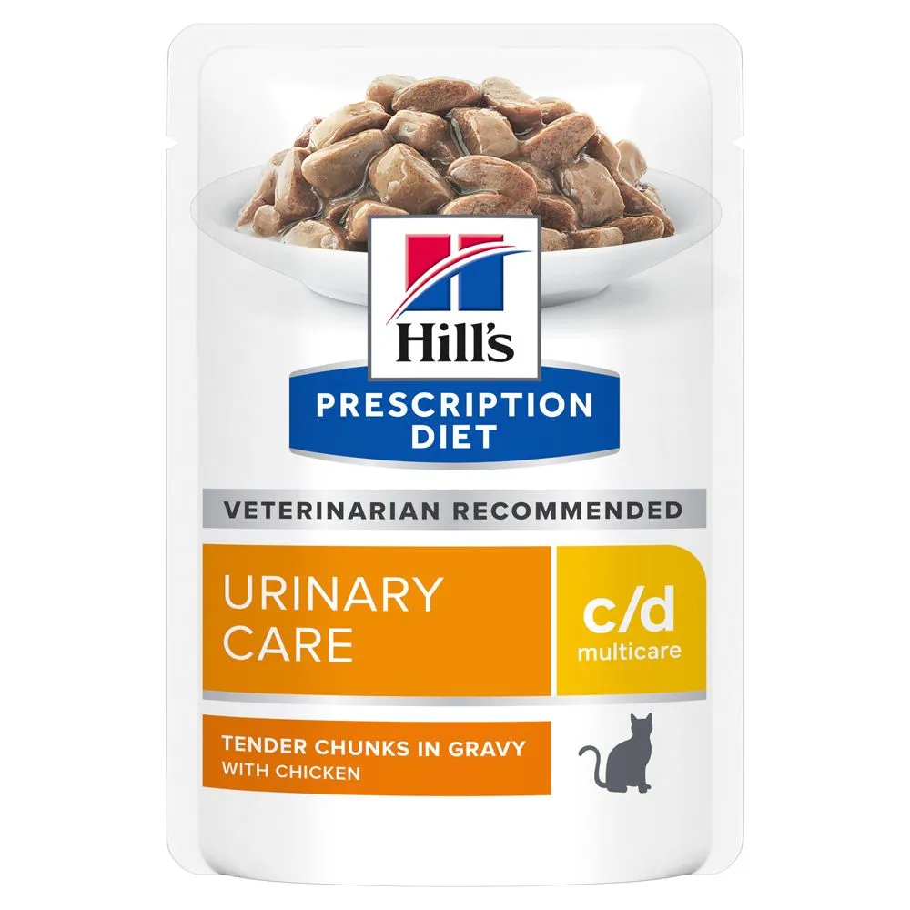 Hill's Prescription Diet C/D Urinary Multicare Sachets pour chat au poulet