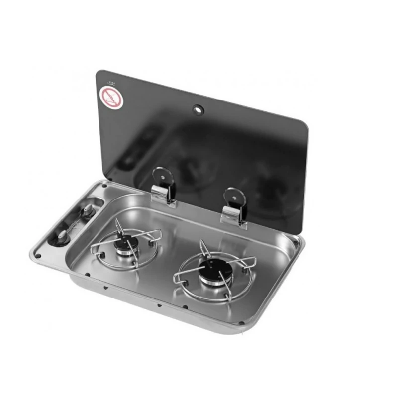 CAN Hoodiny 2 feux rectangle plaque de cuisson gaz pour camping-car et bateau