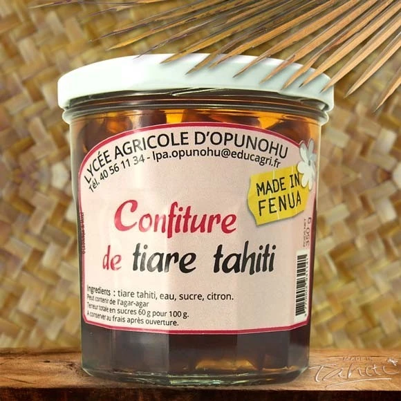 Confiture artisanale Moorea aux fleurs de Tiare Tahiti